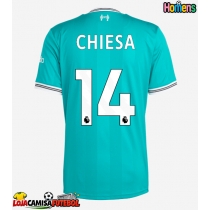 Camisa de Futebol Liverpool Federico Chiesa #14 Equipamento Alternativo 2025-26 Manga Curta